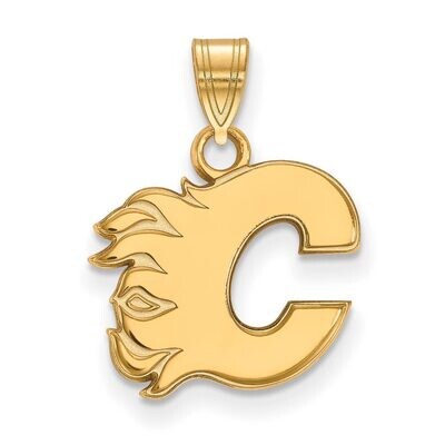 Calgary Flames Small Pendant Gold-plated Silver GP002FLA, MPN: GP002FLA, 886774740683