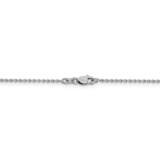 22 Inch 1.40mm Solid Polished Cable Chain 14k White Gold PEN327-22, MPN: PEN327-22, 886774585680