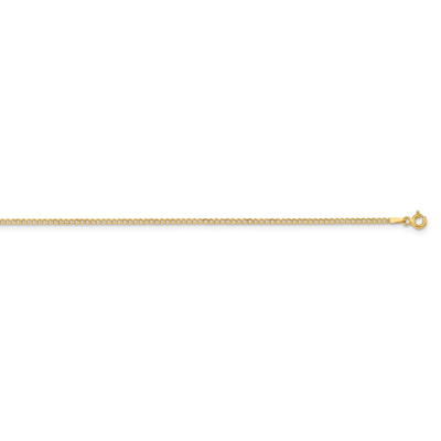 18 Inch 1.85mm Semi-Solid Curb Link Chain 14k Yellow Gold BC193-18, MPN: BC193-18, 886774584386