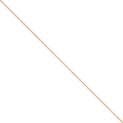 1.4mm Diamond-cut Cable Chain 20 Inch 14k Rose Gold RSC21-20, MPN: RSC21-20, 886774565446