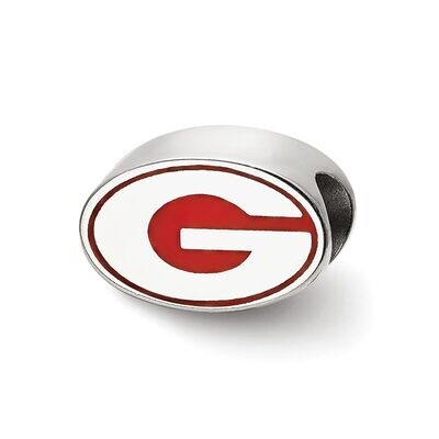 University of Georgia G Enameled Logo Bead Sterling Silver SS500UGA, MPN: SS500UGA, 810680029280