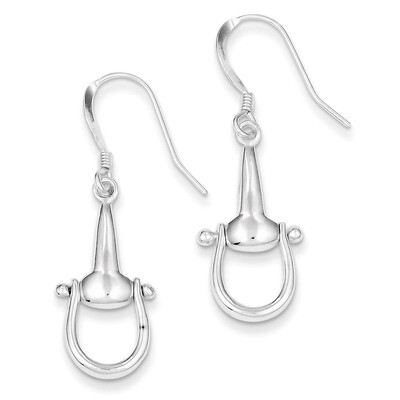 Stirrup Dangle Earrings Sterling Silver Polished QE6939, MPN: QE6939, 886774761022