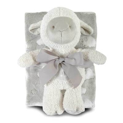 Grey Lamb and Blanket Set GM23225, MPN: GM23225, 737505120833