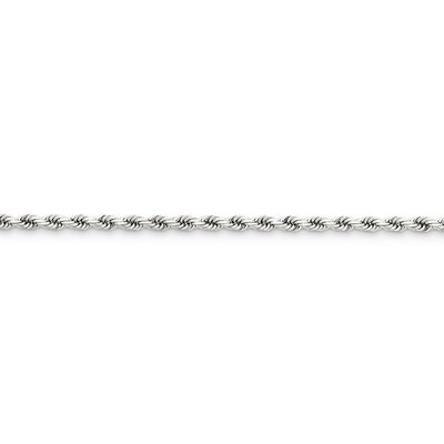 3.1mm Diamond-cut Rope Chain 7 Inch 14k White Gold 023W-7, MPN: 023W-7, 886774083858
