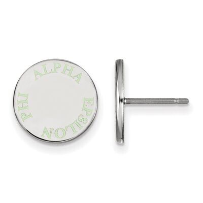 Alpha Epsilon Phi Enameled Post Earrings Sterling Silver SS020AEP, MPN: SS020AEP, 886774603155
