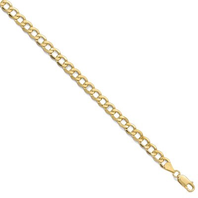 Leslie&#39;s 6.5mm Semi-Solid Curb Link Chain 7 Inch 10k Gold HB-8242-7, MPN: 8242-7, 191101756177