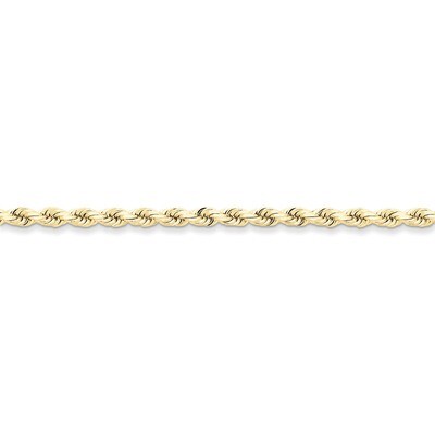 4mm Handmade Diamond-cut Rope Chain 8 Inch 10k Gold 10K030-8, MPN: 10K030-8, 886774400044