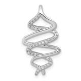 1/6Ct. Diamond Polished Fancy Twisted Chain Slide 14k White Gold PM3895-015-WA, MPN: PM3895-015-WA,…