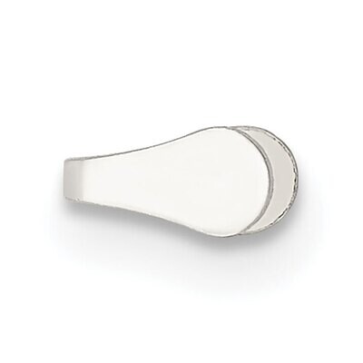 5.1 x 2.5mm Flat Solder Flush Endcap Sterling Silver SS3642, MPN: SS3642,