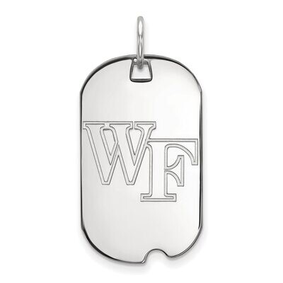 Wake Forest University Small Dog Tag Sterling Silver SS021WFU, MPN: SS021WFU, 886774720593