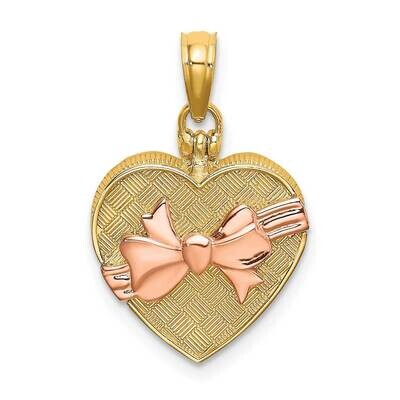 3-D Candy Box with I Love You Inside Charm 14k Two-tone Gold K6956, MPN: K6956, 637218132416