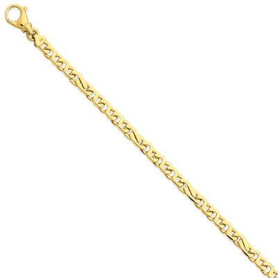 6.2mm Polished Fancy Link Bracelet 8 Inch 14k Gold LK400-8, MPN: LK400-8, 883957353142