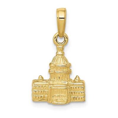 3-D Washington D.C. Capital Building Pendant 10k Gold 10K5400, MPN: 10K5400,