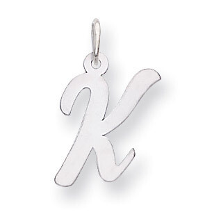 Medium Script Initial K Charm 14k white Gold YC661K, MPN: YC661K, 191101635113