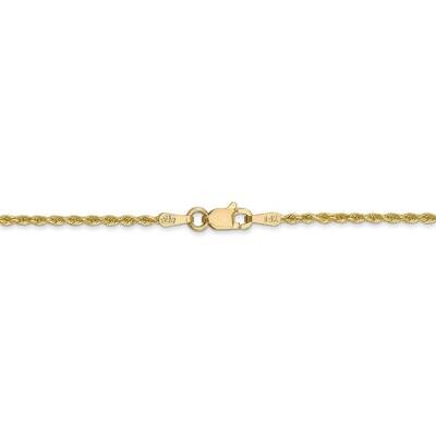 26 Inch 1.50mm Diamond-cut Rope with Lobster Clasp Chain 14k Yellow Gold 012L-26, MPN: 012L-26, 886…