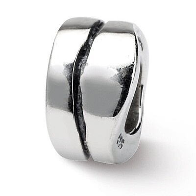 Wavy Spacer Bead - Sterling Silver QRS136, MPN: QRS136, 883957719757