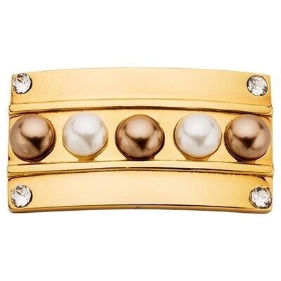 Nikki Lissoni Gold-plated Large Tag of 34 x 19 mm Pearls From The Sea T1005GL, MPN: T1005GL, 871907…