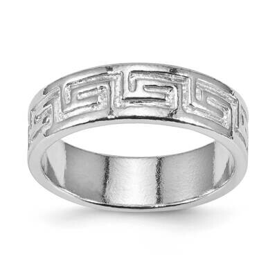 Greek Key Design Ring Sterling Silver CMEI17874-9, MPN: CMEI17874-9,