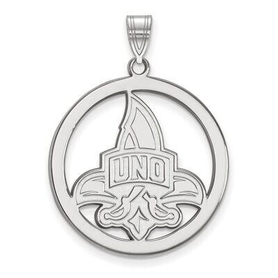 University of New Orleans L Pendant in Circle Sterling Silver SS015UNO, MPN: SS015UNO, 886774725604