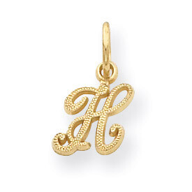 Casted Initial H Charm 14k Gold C564H, MPN: C564H, 886774090665