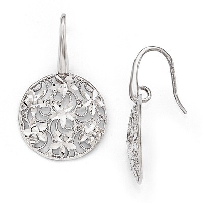 Leslie&#39;s Polished &amp; Textured Earrings - Sterling Silver HB-QLE522, MPN: QLE522, 886774966090