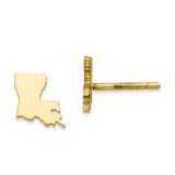 Louisiana State Small Earrings Gold-plated on Silver Engravable XNE50GP-LA, MPN: XNE50GP-LA, 886774…