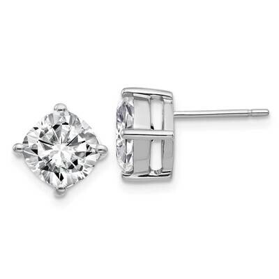4ct. 7.5mm Cushion G H I True Light Moissanite Earrings 14k White Gold WG4908-9MT, MPN: WG4908-9MT,…