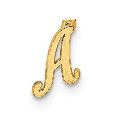 Casted Letter A 14k Yellow Gold YG2222A, MPN: YG2222A,