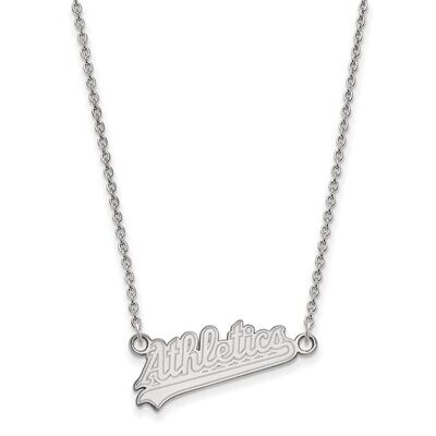 Oakland Athletics Small Pendant with Necklace Sterling Silver SS016ATH-18, MPN: SS016ATH-18, 886774…