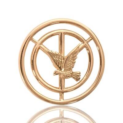 Nikki Lissoni Peace Pigeon Gold Plated 23mm Coin C1029GS, MPN: C1029GS, 8718627460870