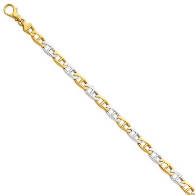 6.5mm Polished Fancy Link Chain 18 Inch 14k Two-Tone Gold LK505-18, MPN: LK505-18, 191101652684