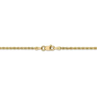 26 Inch 1.75mm Diamond-cut Rope with Lobster Clasp Chain 14k Yellow Gold 014L-26, MPN: 014L-26, 886…