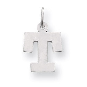 Small Block Initial T Charm 14k White Gold YC665T, MPN: YC665T, 883957973142