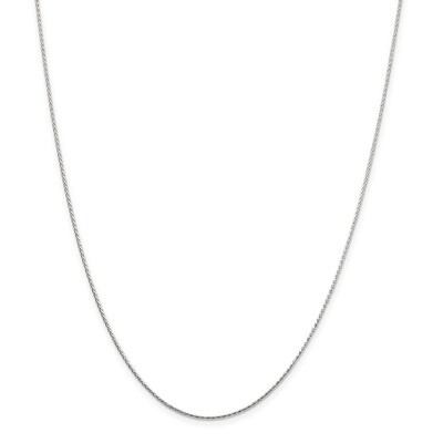 20 Inch 1.25mm Diamond-cut Round Spiga Chain Sterling Silver QSR035-20, MPN: QSR035-20, 886774408743