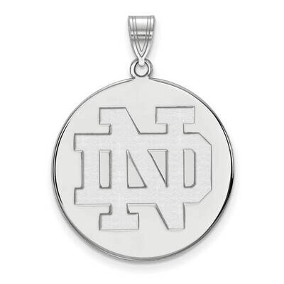 University of Notre Dame Extra-Largearge Disc Pendant 14k White Gold 4W041UND, MPN: 4W041UND, 19110…