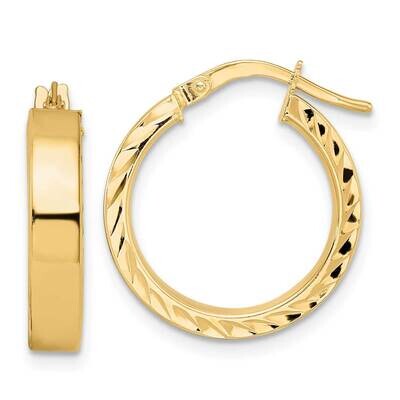 Hoop Earrings 14k Gold Polished TF1997, MPN: TF1997, 883957985756