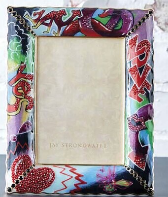 Jay Strongwater Clifton Graffiti 5 x 7 Inch Picture Frame SPF5842-202, MPN: SPF5842-202, 848510 039…