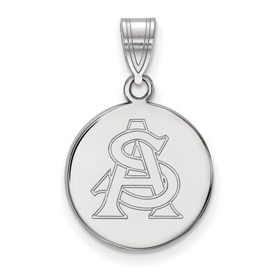 Arizona State University Medium Disc Pendant 10k White Gold 1W051AZS, MPN: 1W051AZS, 886774789934