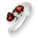 5mm Heart Garnet ring 14k White Gold Y4585GA, MPN: Y4585GA, 883957450810