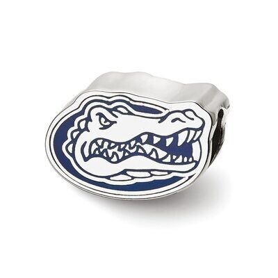 University of Florida Gator Head Enameled Logo Bead Sterling Silver SS500UFL, MPN: SS500UFL, 810680…