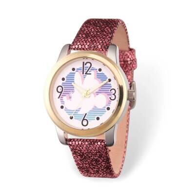Disney Minnie Mouse Two-tone Sparkle Band Adult Watch XWA6196, MPN: XWA6196, 842885111293
