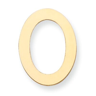 Oval with Hole Stamping 14k Yellow Gold YG1097, MPN: YG1097,