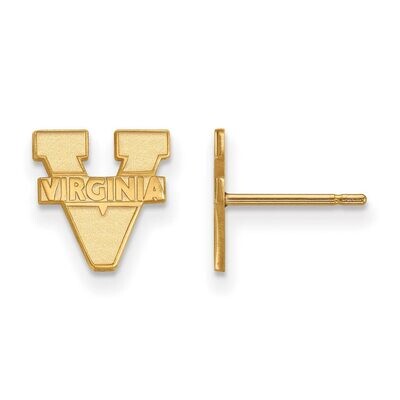 University of Virginia x-Small Post Earring 14k Yellow Gold 4Y008UVA, MPN: 4Y008UVA, 886774868196