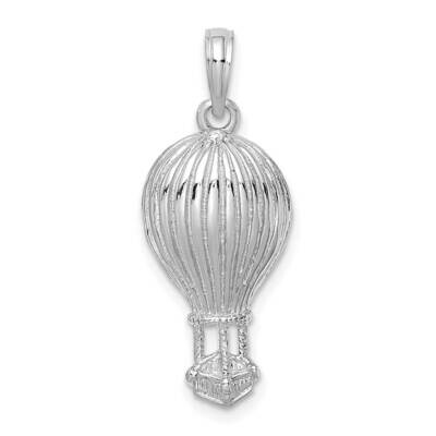 Hot Air Ballon Charm 14k White Gold Polished K8914W, MPN: K8914W,