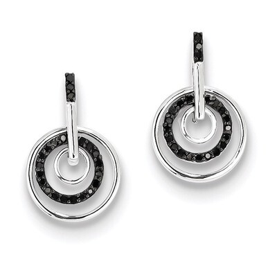 Diamond Earrings Sterling Silver QE10855, MPN: QE10855, 883957026251