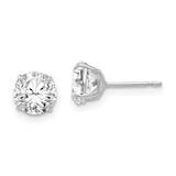 6mm Round CZ Diamond Post Earrings 14k White Gold XD29WCZ, MPN: XD29WCZ, 191101800924