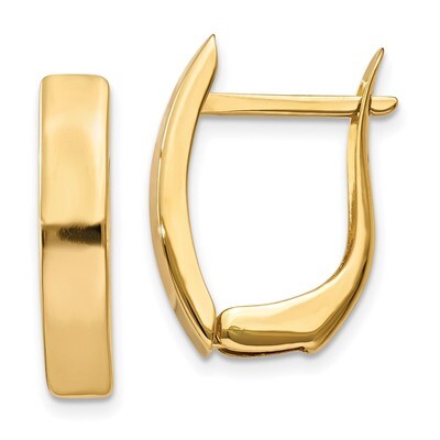Hinged Post Earrings 14k Gold Polished TF769, MPN: TF769, 868044139410