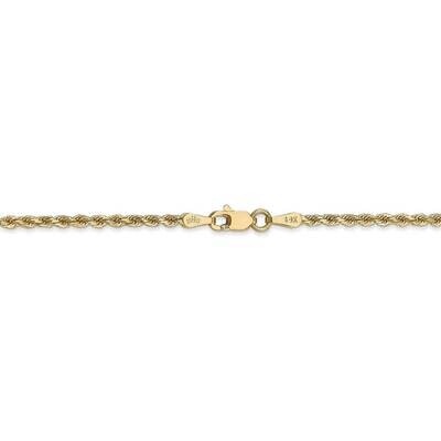 26 Inch 2mm Diamond-cut Rope with Lobster Clasp Chain 14k Yellow Gold 016L-26, MPN: 016L-26, 883957…