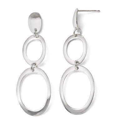 Leslie&#39;s Polished Post Dangle Earrings - Sterling Silver HB-VA32, MPN: VA32, 883957020938