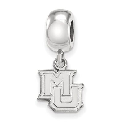 Marquette University Bead Charm Extra Small Dangle Sterling Silver SS019MAR, MPN: SS019MAR, 8867746…